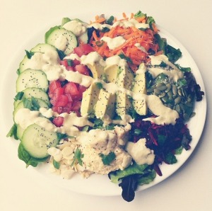 Big Vegan Salad Plate Photo