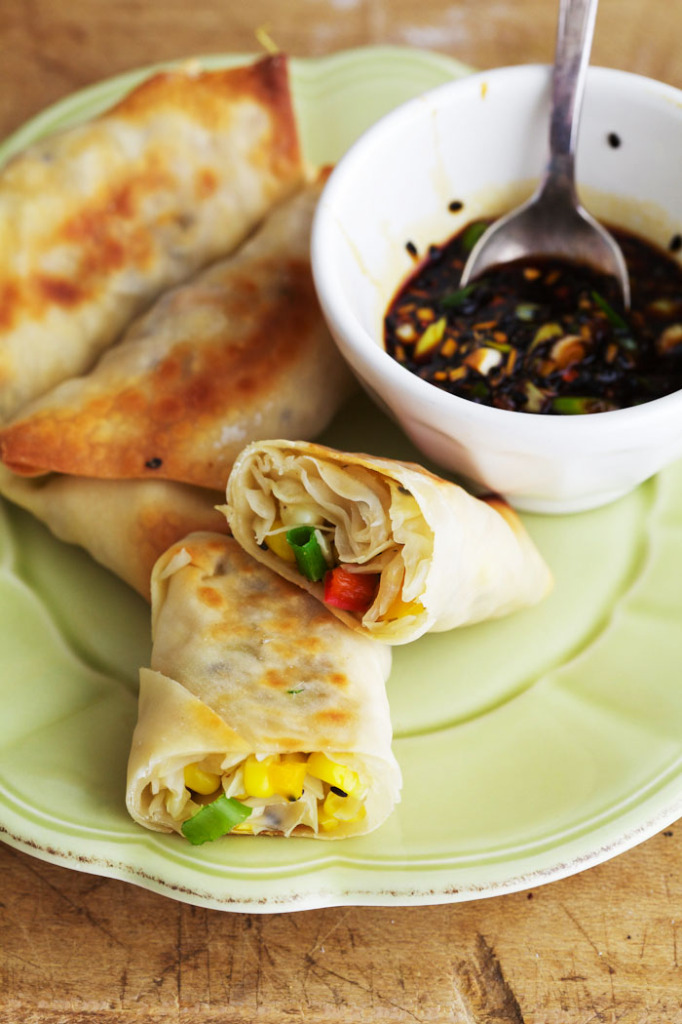 Baked Veggie Spring Rolls